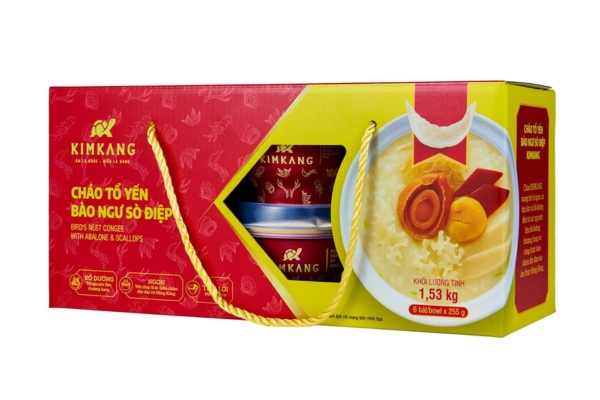 Mẫu hộp đựng cháo yến bào ngư sò điệp đẹp mắt