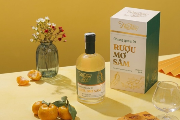 Mẫu in hộp đựng rượu sâm nắp âm dương