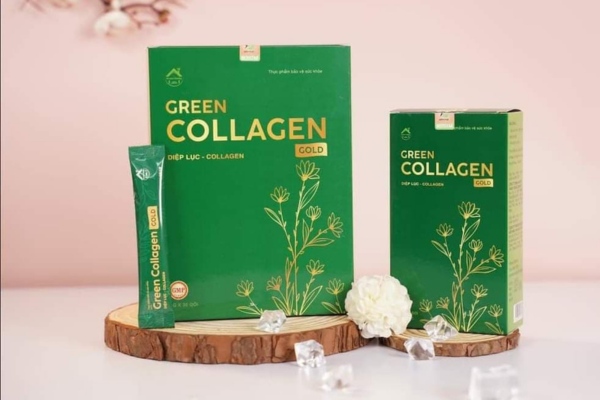 Mẫu in hộp tảo xanh collagen nắp gài