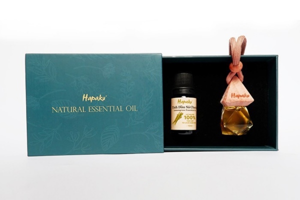 Mẫu in hộp tinh dầu xe thơm cao cấp