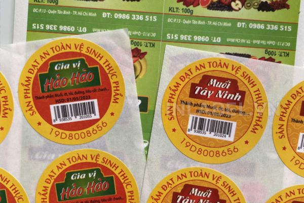 In tem nhãn đồ hộp theo yêu cầu tại Hà Nội