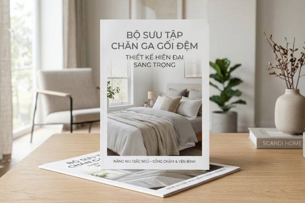 Mẫu tờ rơi chăn ga gối đệm đẹp mắt