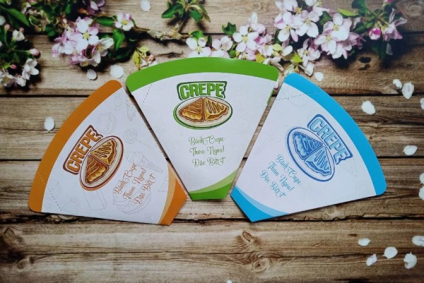 In Hoa Long nhận thiết kế và in mẫu túi đựng thực phẩm bánh crepe