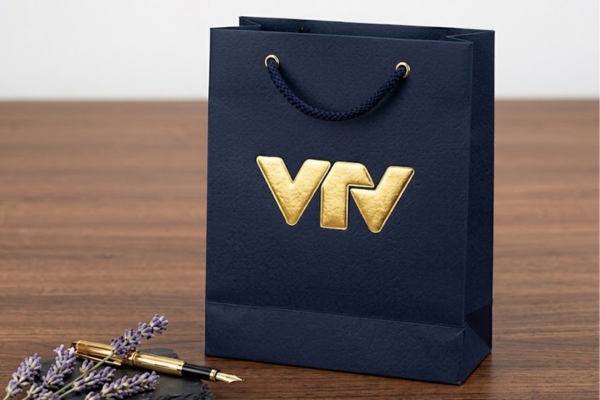 Mẫu túi giấy của đài truyền hình VTV sang trọng