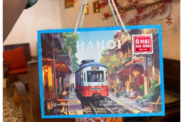 Mẫu túi giấy đựng ô mai giá rẻ, chất lượng cao