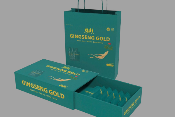 In Hoa Long nhận thiết kế và in ấn mẫu túi giấy đựng sâm đẹp