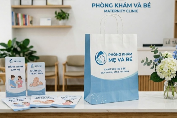 Những mẫu túi giấy phòng khám phụ sản tinh tế, đẹp mắt
