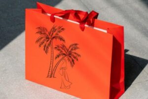 Mẫu túi giấy shop áo dài đẹp, chất lượng cao