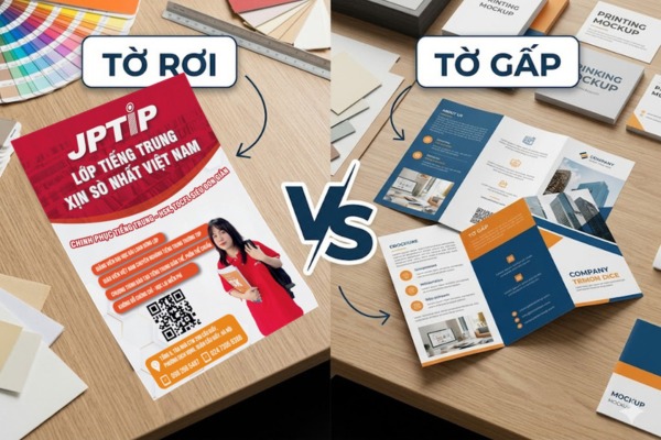 Sự khác biệt giữa tờ rơi và tờ gấp – Nên dùng loại nào?