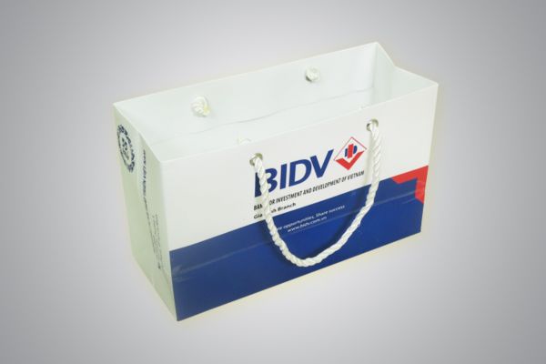 Mẫu túi giấy BIDV giá rẻ, thiết kế theo yêu cầu
