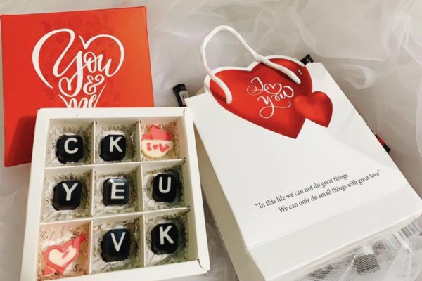 In túi socola đẹp, thiết kế theo yêu cầu