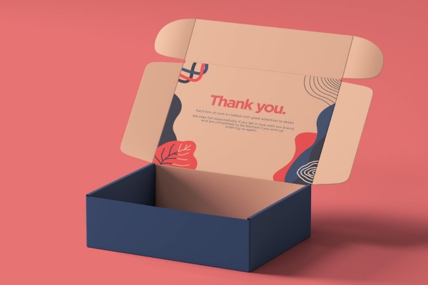 19+ mẫu hộp carton nắp gài thank you ấn tượng và đẹp mắt