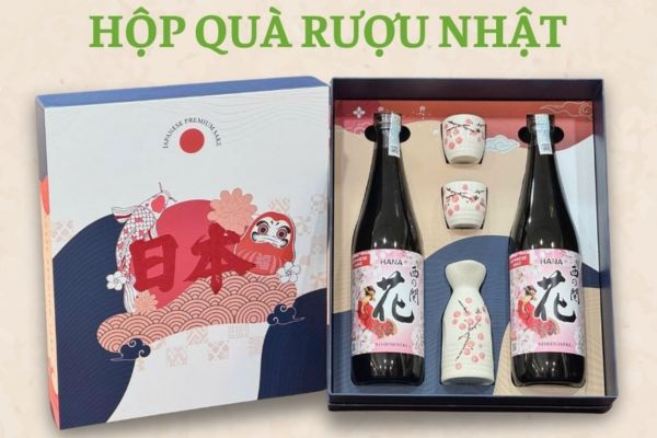In hộp quà rượu sake giá rẻ, thiết kế theo yêu cầu
