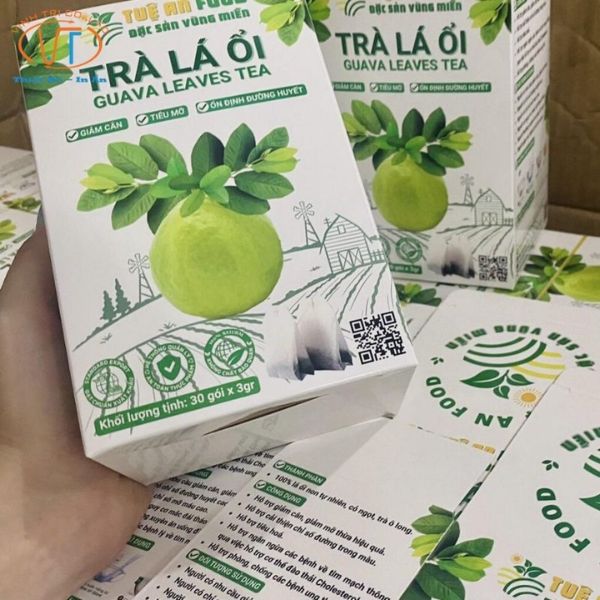 In hộp trà lá ổi giá rẻ, thiết kế theo yêu cầu
