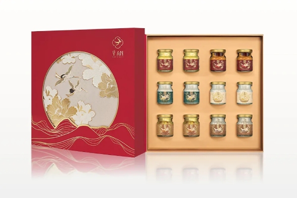 In Hoa Long nhận thiết kế và in ấn hộp đựng yến 12 hũ theo yêu cầu