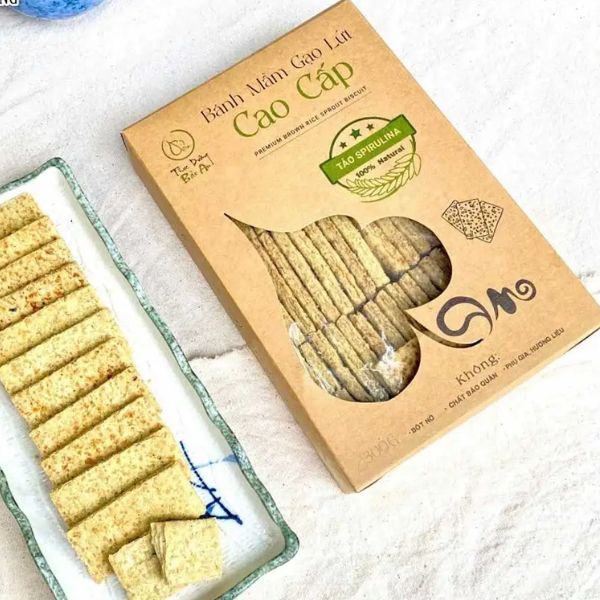 In hộp bánh gạo lứt giá rẻ, thiết kế theo yêu cầu