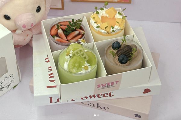 Hộp giấy đựng bánh mousse giá rẻ, mẫu đẹp
