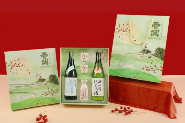 In hộp quà rượu sake giá rẻ, thiết kế theo yêu cầu