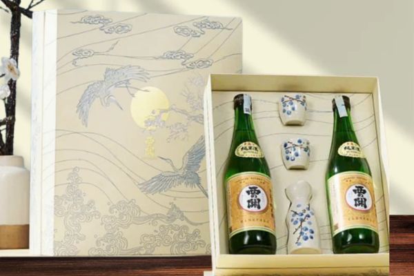 In hộp quà rượu sake giá rẻ, thiết kế theo yêu cầu