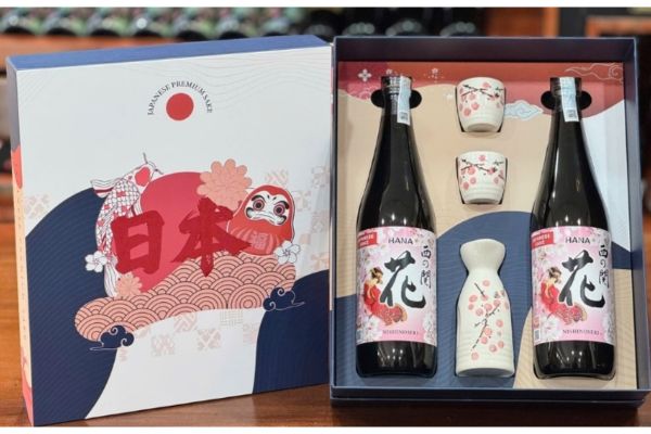In hộp quà rượu sake giá rẻ, thiết kế theo yêu cầu