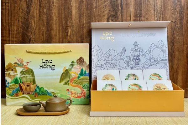 Hộp quà Tết Lạc Hồng giá rẻ, mẫu đẹp