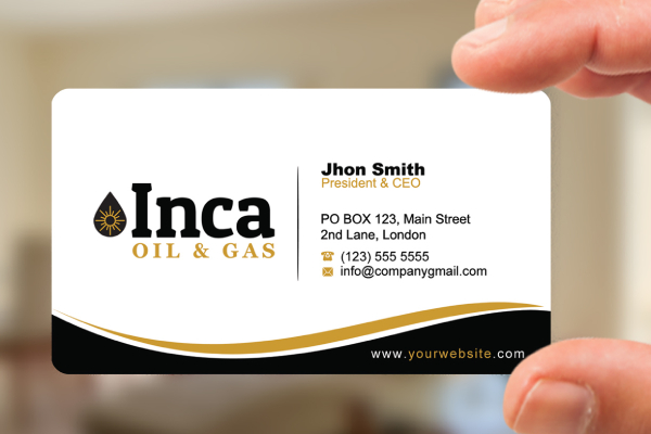 In Hoa Long nhận thiết kế và In card visit công ty xăng dầu chuyên nghiệp