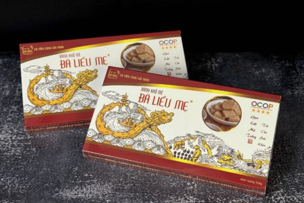 In hộp bánh khô mè giá rẻ, thiết kế theo yêu cầu