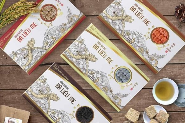 In hộp bánh khô mè giá rẻ, thiết kế theo yêu cầu