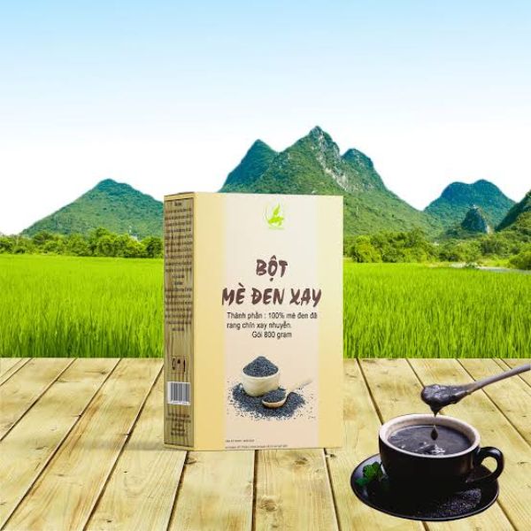 In hộp đựng bột mè đen đẹp, giá rẻ