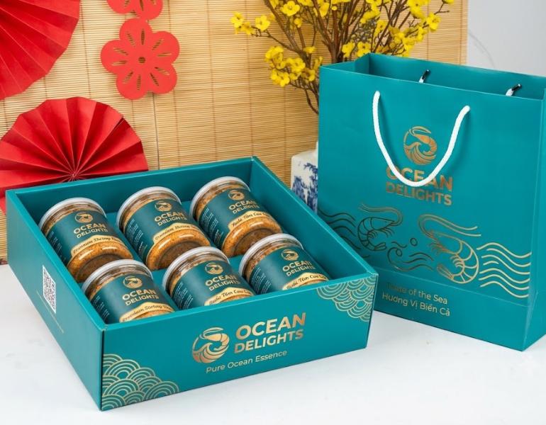 In hộp đựng ruốc tôm đẹp mắt