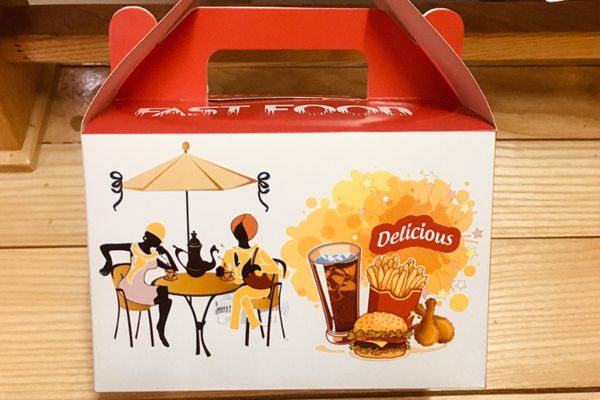 In hộp fastfood có quai giá rẻ, thiết kế theo yêu cầu