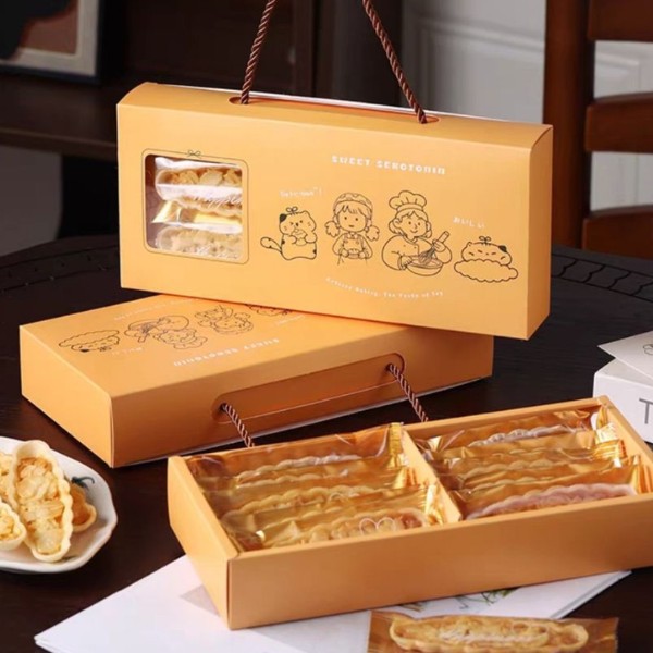 In hộp giấy đựng bánh thuyền đẹp mắt
