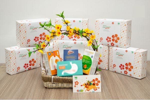 In hộp quà sức khỏe đẹp, thiết kế sang trọng
