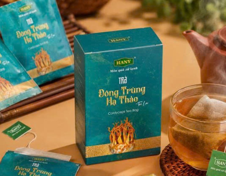 In hộp trà đông trùng hạ thảo cao cấp