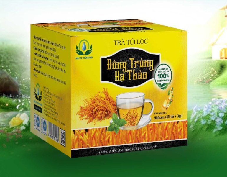 In hộp trà đông trùng hạ thảo chuyên nghiệp