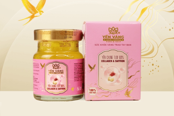 In Hoa Long nhận thiết kế và In Hộp Yến Saffron Collagen cao cấp