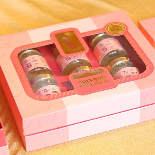 In Hoa Long nhận thiết kế và In Hộp Yến Saffron Collagen chuyên nghiệp