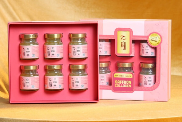 In Hoa Long nhận thiết kế và In Hộp Yến Saffron Collagen đẹp