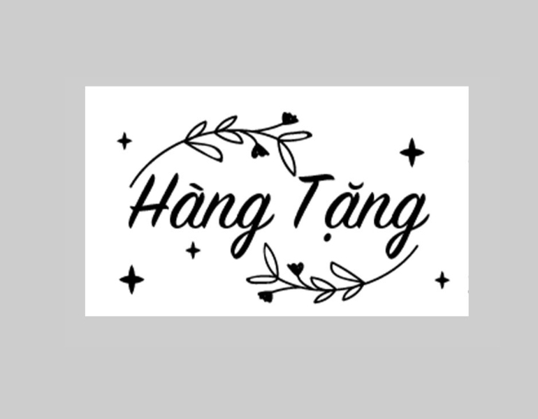 In tem hàng tặng không bán chuyên nghiệp