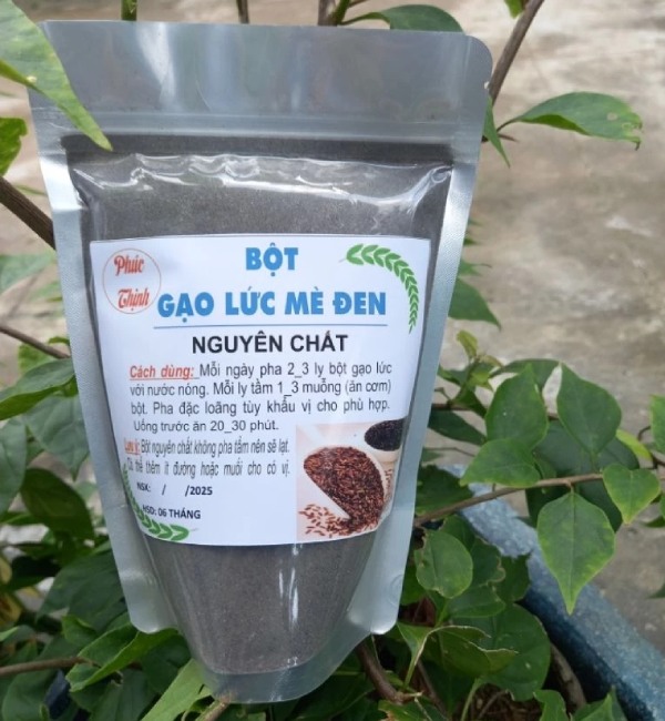 In Hoa Long nhận thiết kế và in ấn in tem nhãn bột gạo lứt mè đen chuyên nghiệp