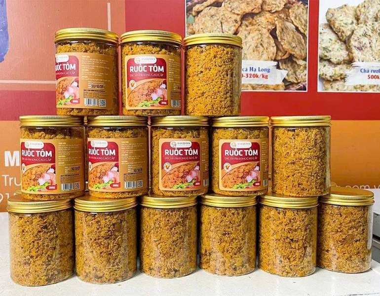 In tem nhãn ruốc tôm chuyên nghiệp