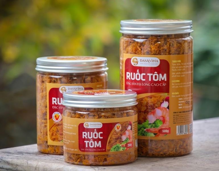 In tem nhãn ruốc tôm theo yêu cầu