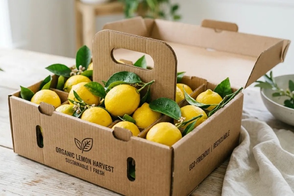 In Hoa Long nhận thiết kế và in thùng carton đựng chanh đẹp