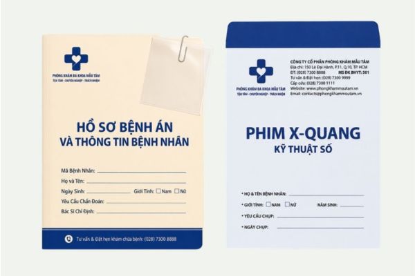 Túi giấy đựng phim x quang theo yêu cầu