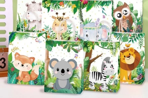 Túi giấy họa tiết con vật giá rẻ, chất lượng