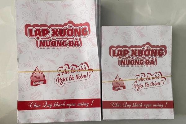 In túi lạp xưởng nướng đá đẹp, thiết kế theo yêu cầu