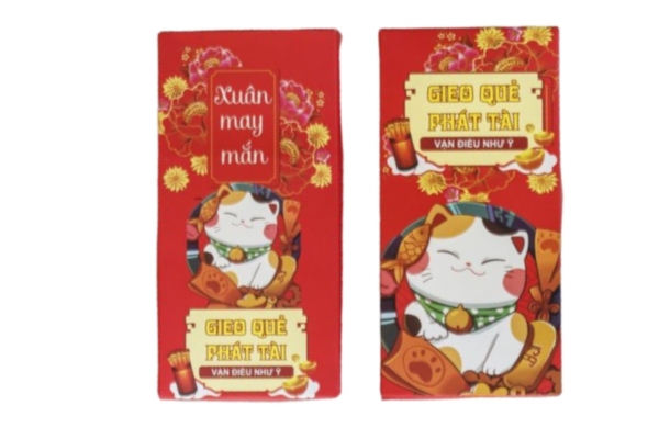 Mẫu hộp đựng bao lì xì gieo quẻ cho dịp Tết