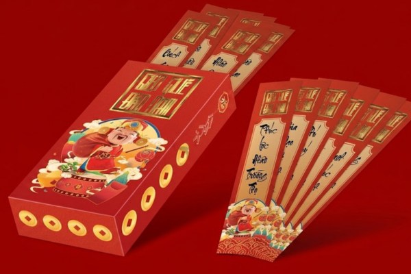 Mẫu hộp đựng bao lì xì gieo quẻ độc đáo