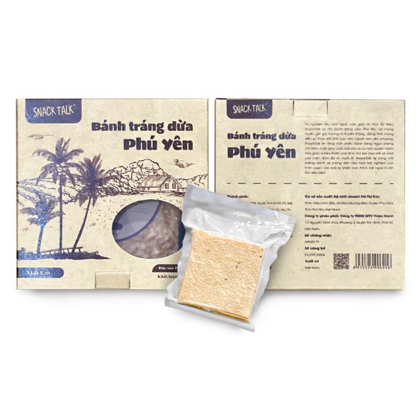 In hộp bánh tráng dừa giá rẻ, thiết kế theo yêu cầu