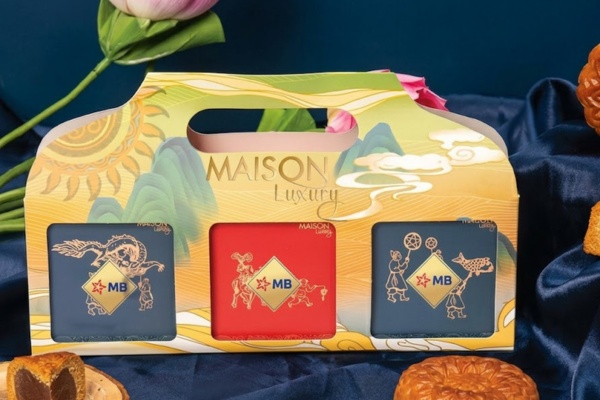 Mẫu hộp giấy đựng bánh trung thu 3 cái độc đáo